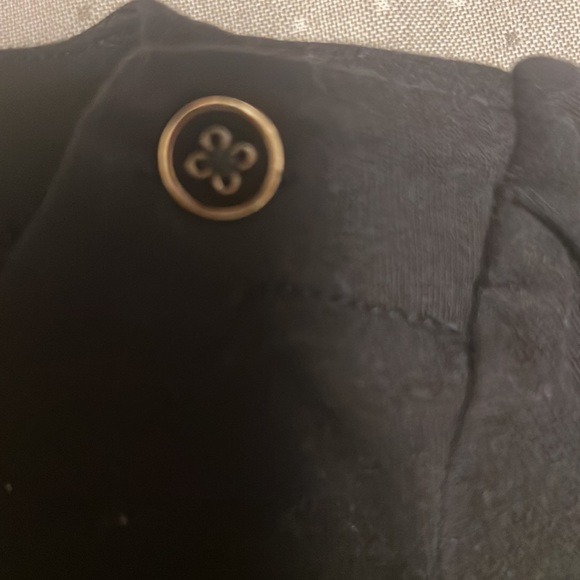 Gently worn Janie and Jack 2T black long sleeve top.  Nice accents. - Picture 3 of 5